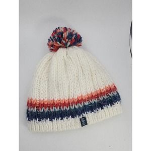 REI Teens Kids 7-14 Acrylic Knit Beanie w Pom-Pom and Logo SOFT